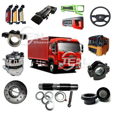 Kamyon gövde parçaları Araç kapağı tampon Arka bakış aynası LED far koltuğu Direksiyon Shac Howo Dongfeng FAW kamyonu için